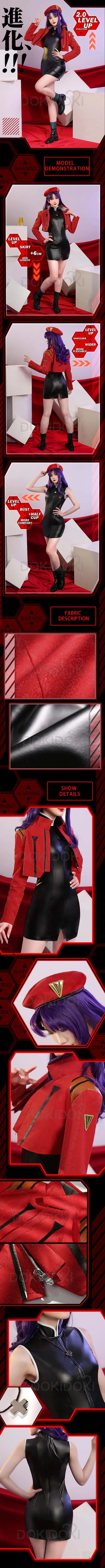 IN STOCK Katsuragii Misatoo Cosplay Costume Anime Cosplay Custome DokiDoki-R Women Wig Katsuragii Misatoo Costume Halloween