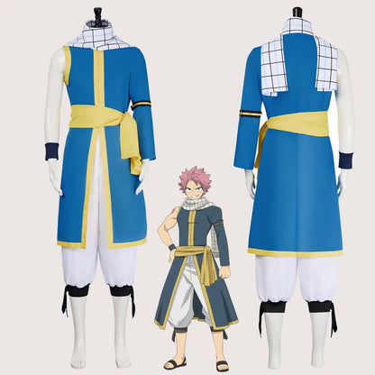 Fairy Tail Natsu Dragneel Cosplay Costume Polyester Asian Size