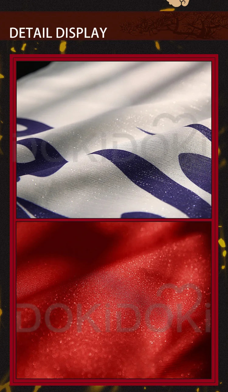 IN STOCK Yamatoo Cosplay Costume Anime DokiDoki-R Yamatoo Kimono Big Bow Halloween Yamatoo Kimono Wig Horns Shoes Cosplay Kimono