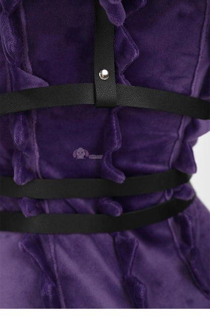 Pokemon Gengar Purple Plush Cosplay Costume Set Polyester