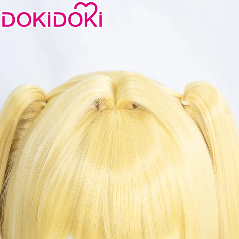 IN STOCK Eve Wig Anime To Love Ru Darkness Cosplay Wig DokiDoki Eve Cosplay Long Yellow Wig High Heat Resistant Women Cosplay