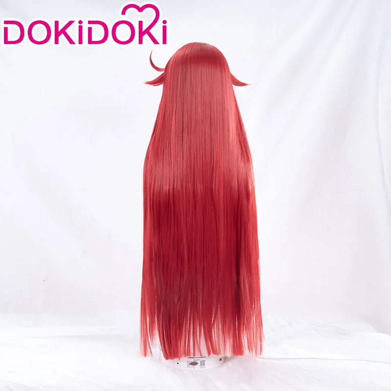 IN STOCK Jack-O' Valentine Wig Game Guilty Gear X2 Cosplay DokiDoki Wig Jack-O' Valentine Cosplay Wig Red Long Hair