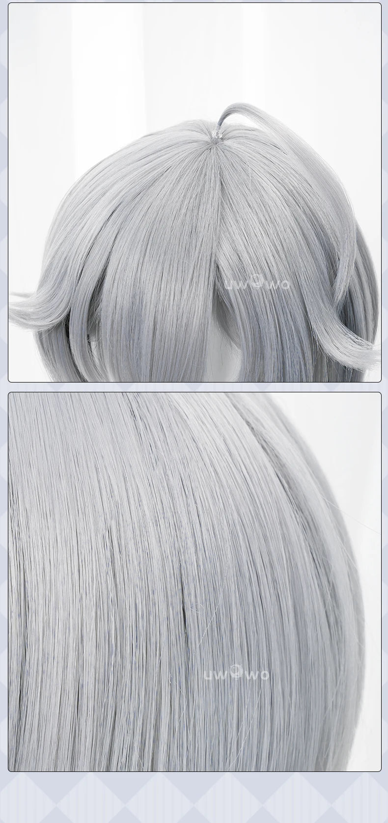 UWOWO Wise Wig Game Zenless Zone Zero Cosplay/ZZZ Cosplay Wise  Cosplay Wig Silver Hair Short Hair
