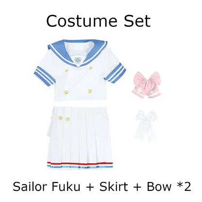 Blue Archive Urawa Hanako Cosplay Set Polyester Adult Size