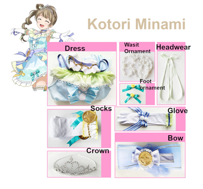 Love Live Countdown Cosplay Costume Women Polyester Set