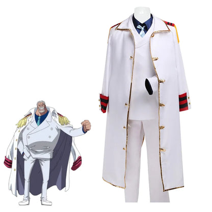 One Piece Monkey D Garp Cosplay Costume Polyester Asian Size