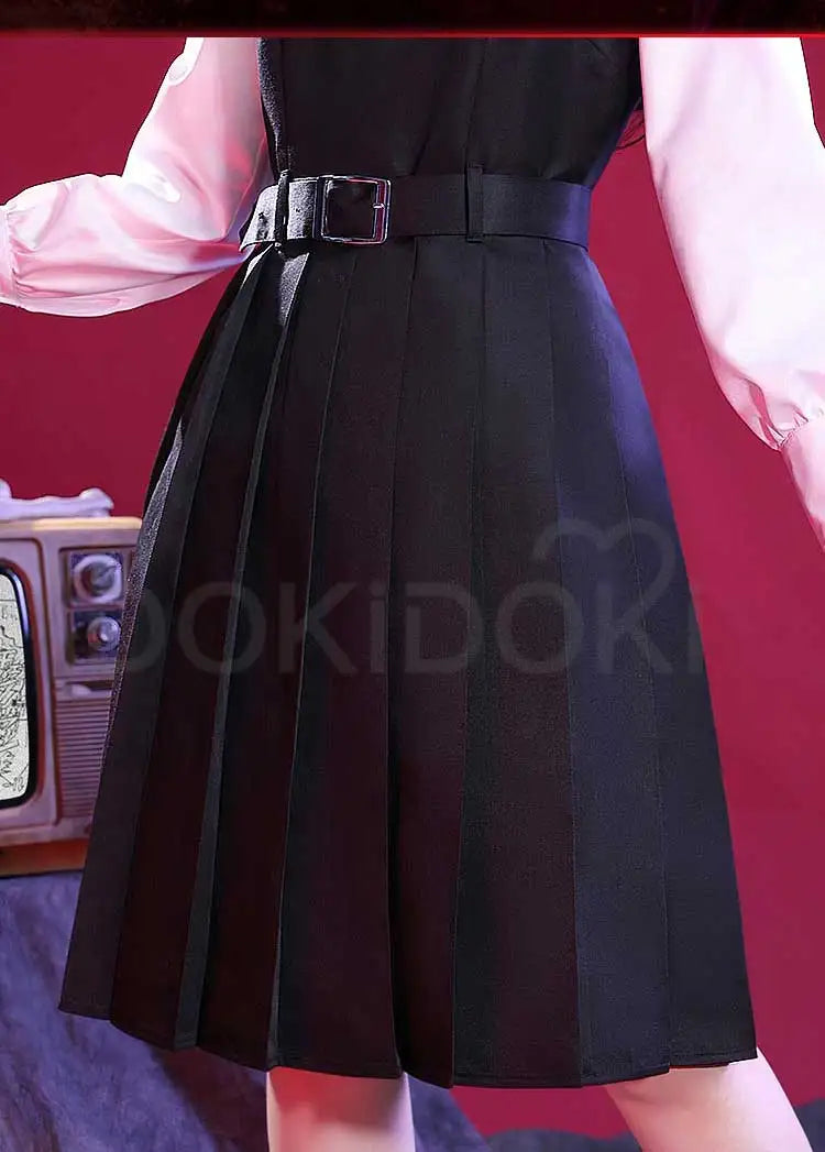 IN STOCK Mitakaa Asaa Cosplay Anime Cosplay Costume DokiDoki-SR Women Black Dress Mitakaa Asaa School Uniform Costume