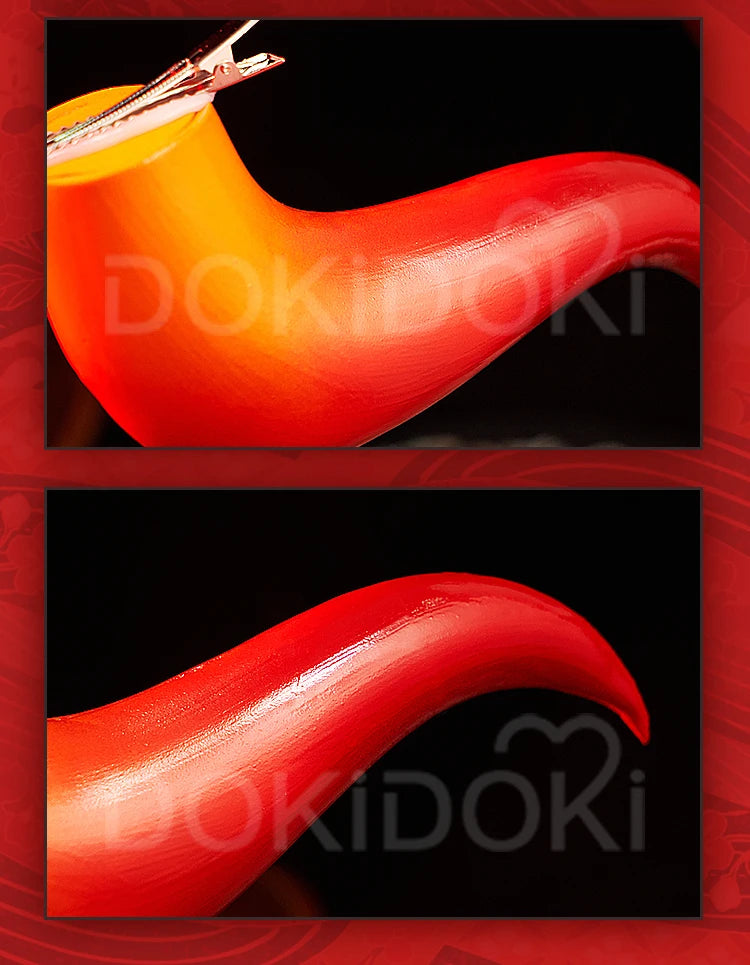 IN STOCK Yamatoo Cosplay Costume Anime DokiDoki-R Yamatoo Kimono Big Bow Halloween Yamatoo Kimono Wig Horns Shoes Cosplay Kimono