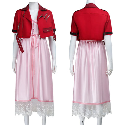 Final Fantasy Aerith Gainsborough Cosplay Set Women Polyester