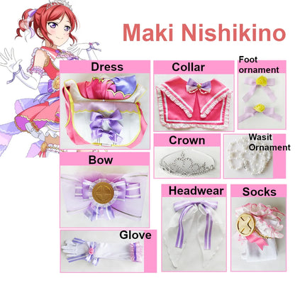 Love Live Countdown Cosplay Costume Women Polyester Set