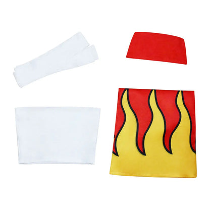 Fairy Tail Erza Scarlet Clear Heart Costume Set Polyester