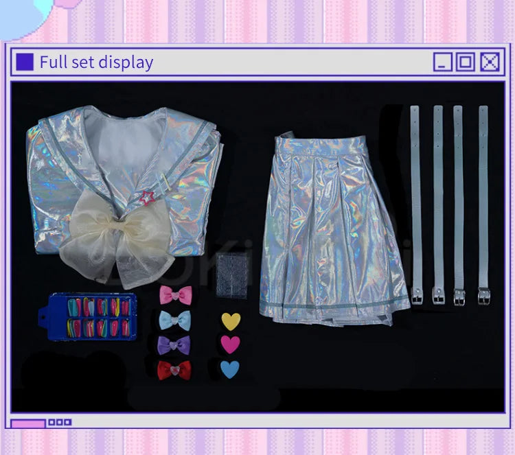 DokiDoki-R Game NEEDY GIRL OVERDOSE Cosplay KAngel / Ame-chan Cospaly Costume Game NEEDY GIRL OVERDOSE Uniform Cute