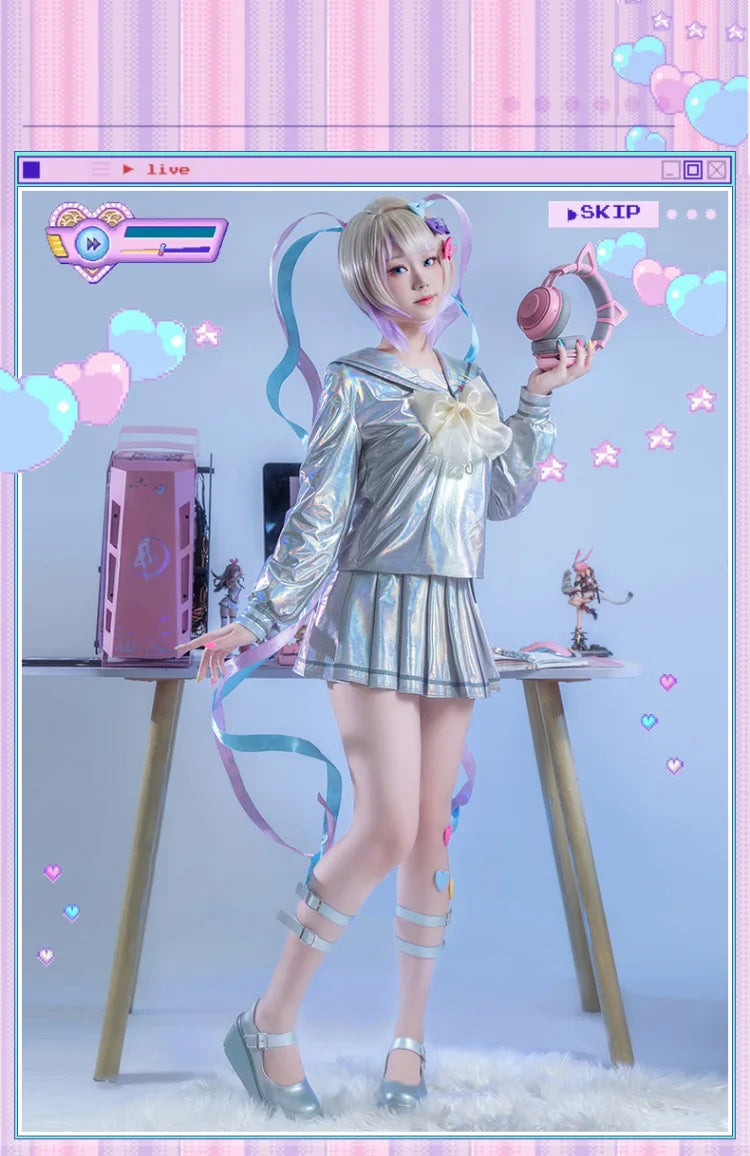 DokiDoki-R Game NEEDY GIRL OVERDOSE Cosplay KAngel / Ame-chan Cospaly Costume Game NEEDY GIRL OVERDOSE Uniform Cute