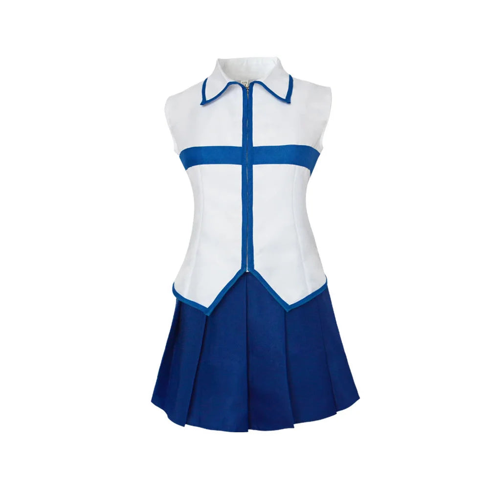 Fairy Tail Lucy Heartfilia Cosplay Costume Set Polyester Asian Size