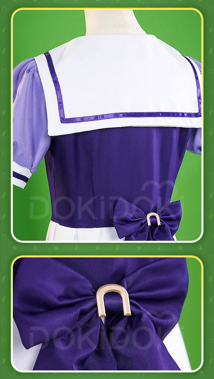 IN STOCK Mejiro McQueen Toukai Teiou Gold Ship Cosplay Costume Game【S-2XL】DokiDoki-R School Uniform Plus Size