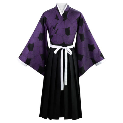 Demon Slayer Kokushibo Cosplay Set Polyester Samurai Uniform
