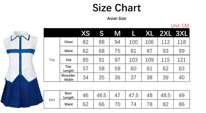 Fairy Tail Lucy Heartfilia Cosplay Costume Set Polyester Asian Size