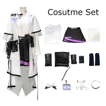 Arknights Priestess Cosplay Costume Set Polyester Asian Size
