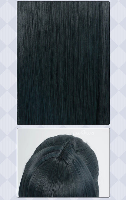 UWOWO Astra Yao Wig Game Zenless Zone Zero ZZZ Astra Yao Cosplay Wig Dark Green Hair Halloween Wig