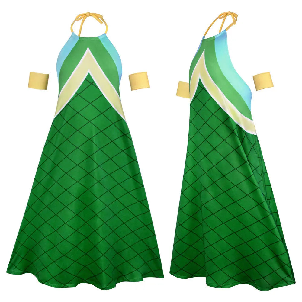 Fairy Tail Wendy Marvell Cosplay Costume Polyester Asian Size