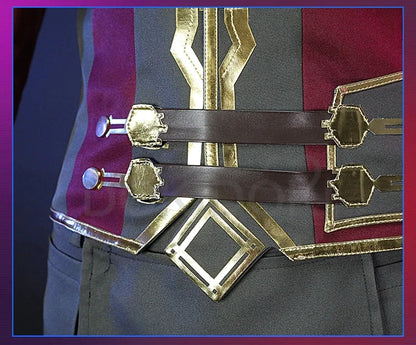 Silcoo Cosplay Costume Game Anime Cosplay【XS-2XL】DokiDoki-R Jinxx Father Silcoo Men Costume Plus Size