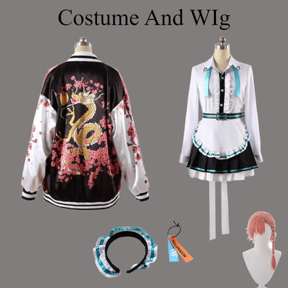 Blue Archive Mikamo Neru Cosplay Costume Set Polyester Asian Size