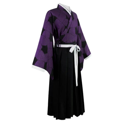 Demon Slayer Kokushibo Cosplay Set Polyester Samurai Uniform