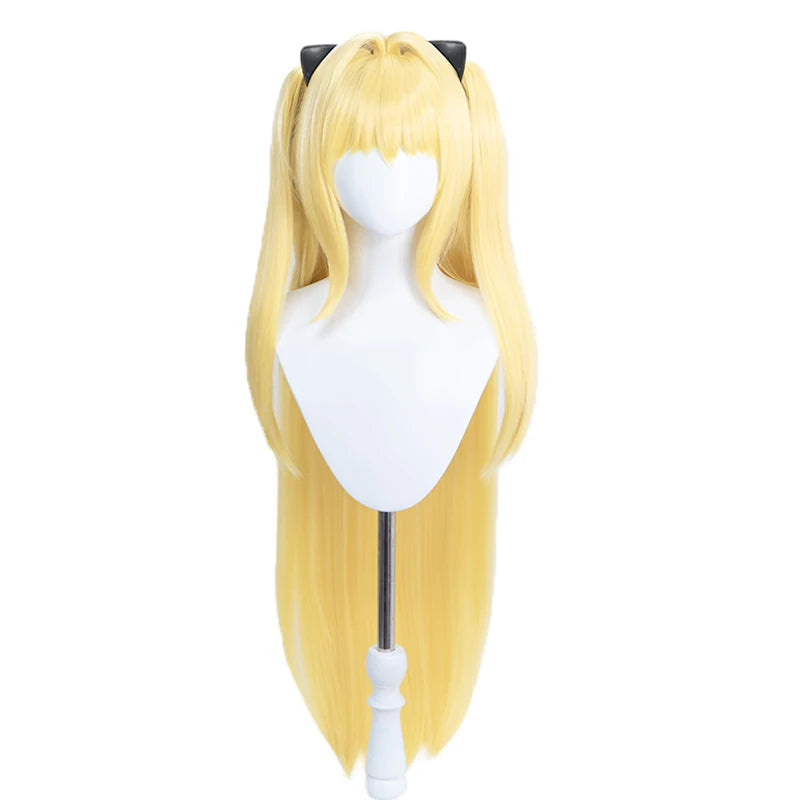 IN STOCK Eve Wig Anime To Love Ru Darkness Cosplay Wig DokiDoki Eve Cosplay Long Yellow Wig High Heat Resistant Women Cosplay