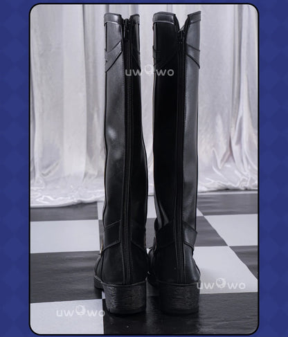 UWOWO Capitano Cosplay Shoes Game Genshin Impact Fatui Harbingers Il Capitan Cosplay Shoes Boots