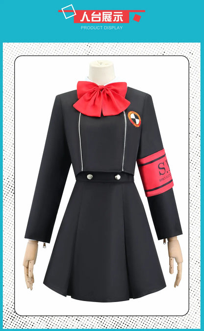 Revelations Persona Aigis Cosplay Costume Set Asian Size Polyester