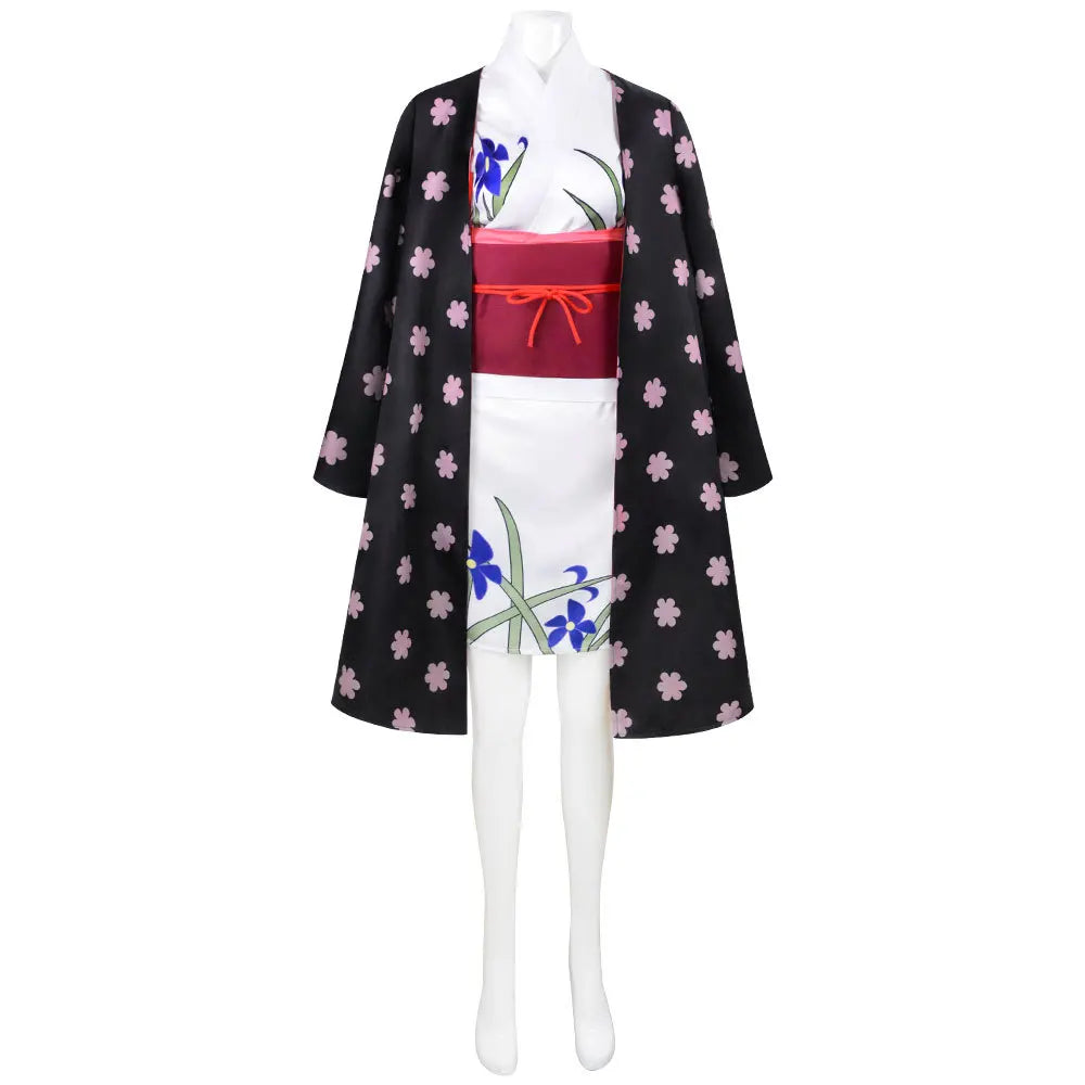 One Piece Nico Robin Wano Country Kimono Set Polyester
