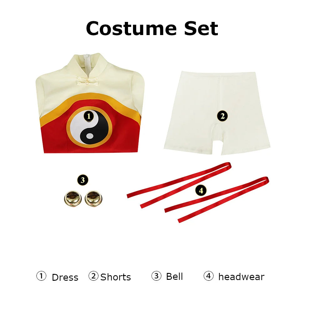 Cardcaptor Sakura Li Meiling Cosplay Set Polyester Asian Size