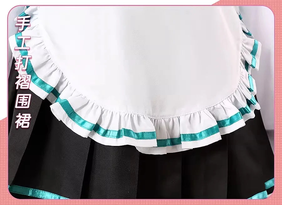 Blue Archive Mikamo Neru Cosplay Costume Set Polyester Asian Size