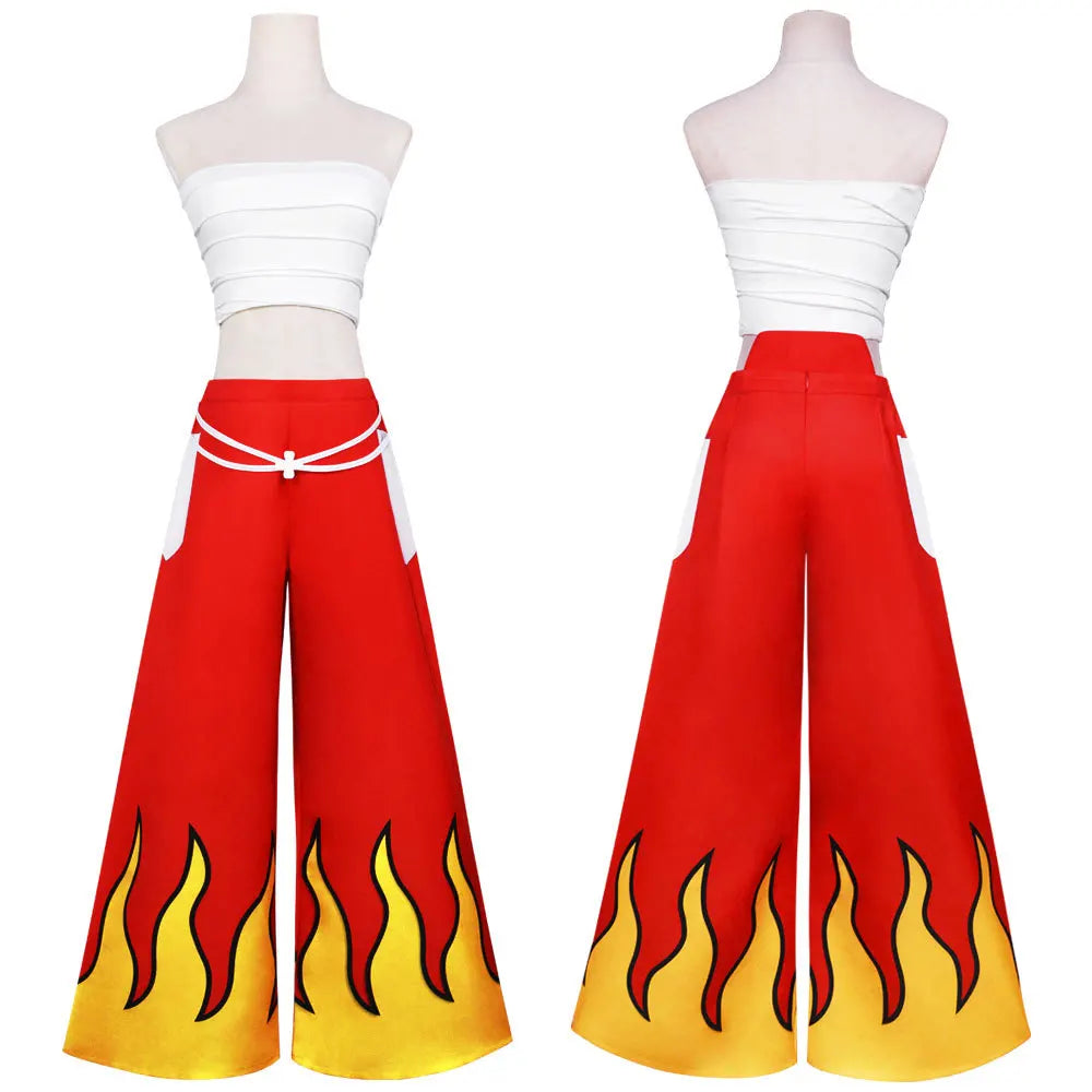 Fairy Tail Erza Scarlet Clear Heart Costume Set Polyester