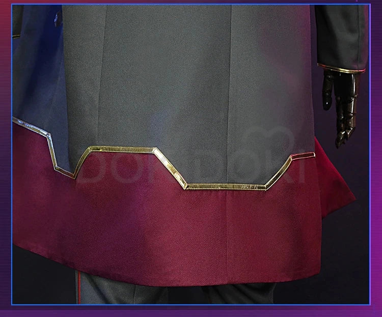 Silcoo Cosplay Costume Game Anime Cosplay【XS-2XL】DokiDoki-R Jinxx Father Silcoo Men Costume Plus Size