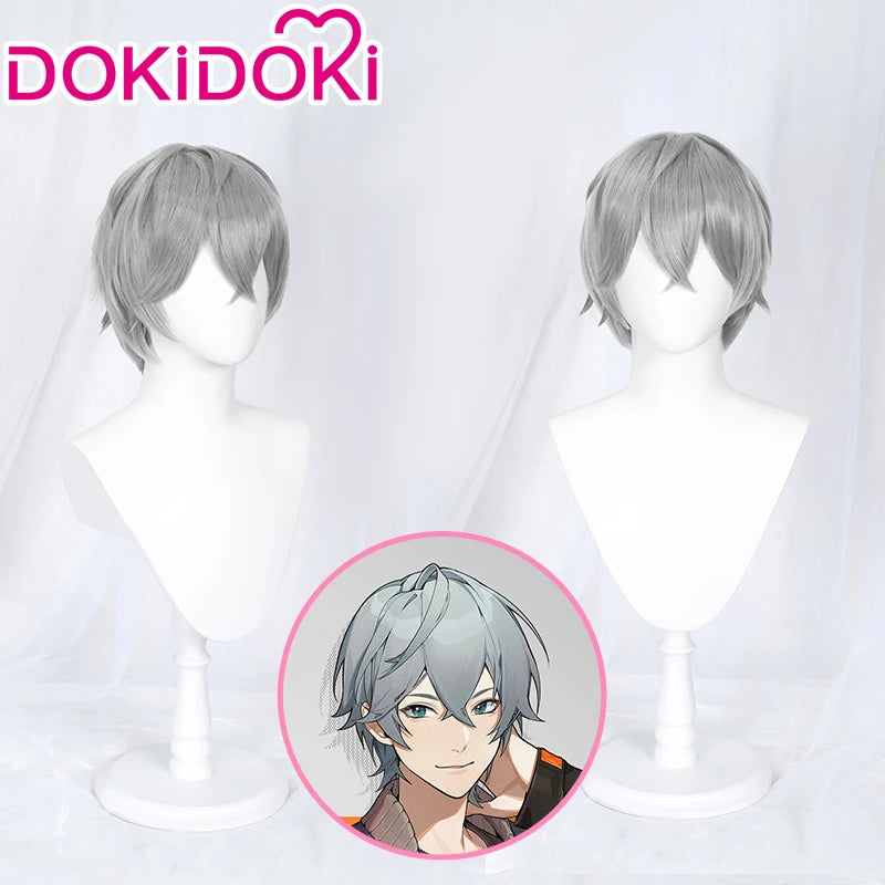 Wise Cosplay Costume Zenless Zone Zero Game Dokidoki-Sr Men’s Daily Outfit Set with Wig Option - Only / One Size