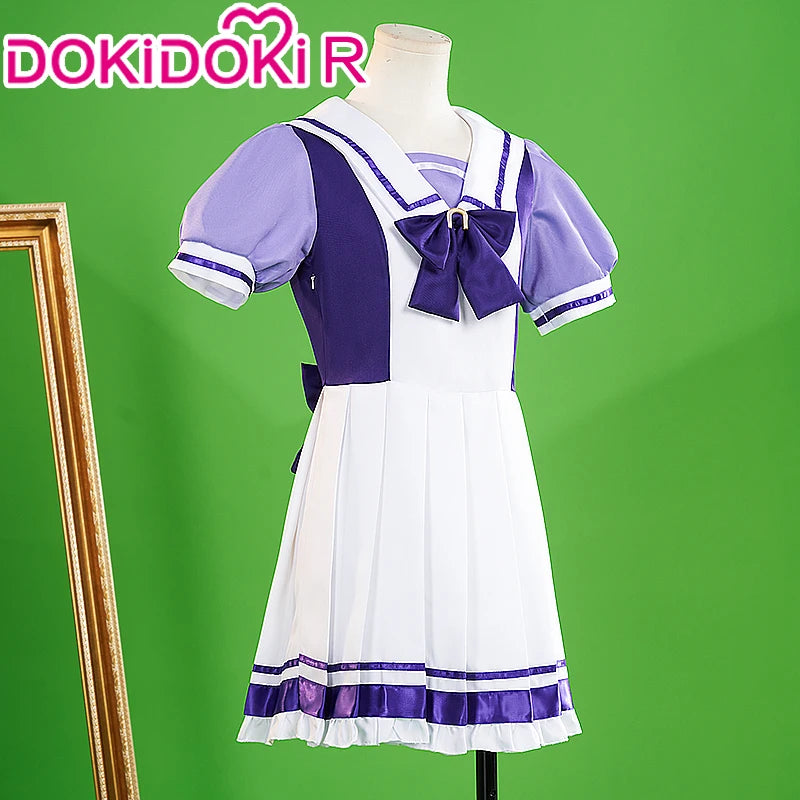IN STOCK Mejiro McQueen Toukai Teiou Gold Ship Cosplay Costume Game【S-2XL】DokiDoki-R School Uniform Plus Size