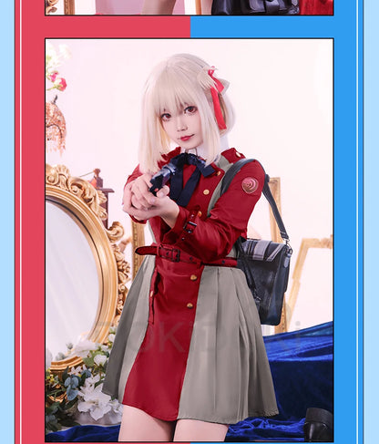 IN STOCK Inoue Takina/Nishikigi Chisato Cosplay Anime Lycoris Recoil Costume DokiDoki-R Lycoris Recoil Plus Size Christmas
