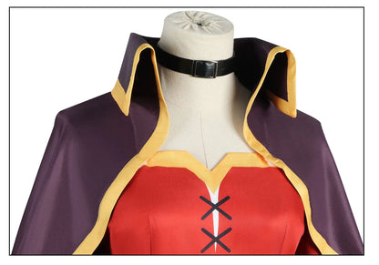 KonoSuba Megumin Cosplay Costume Full Set Polyester Asian Size