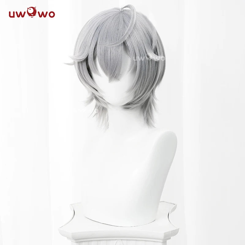 UWOWO Wise Wig Game Zenless Zone Zero Cosplay/ZZZ Cosplay Wise  Cosplay Wig Silver Hair Short Hair