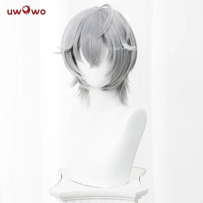 UWOWO Wise Wig Game Zenless Zone Zero Cosplay/ZZZ Cosplay Wise  Cosplay Wig Silver Hair Short Hair