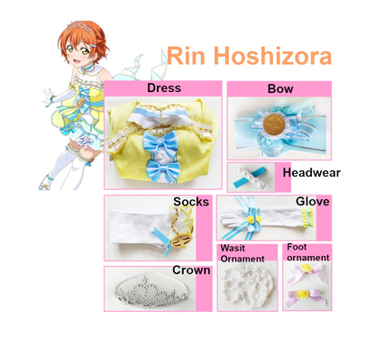 Love Live Countdown Cosplay Costume Women Polyester Set