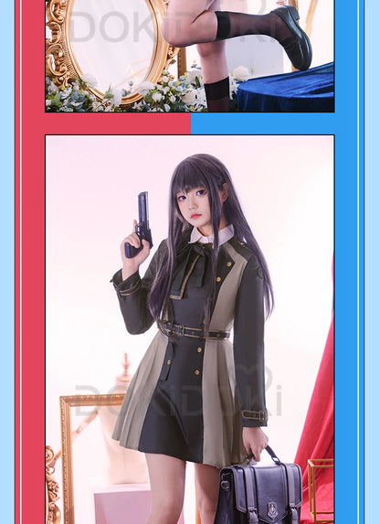 IN STOCK Inoue Takina/Nishikigi Chisato Cosplay Anime Lycoris Recoil Costume DokiDoki-R Lycoris Recoil Plus Size Christmas