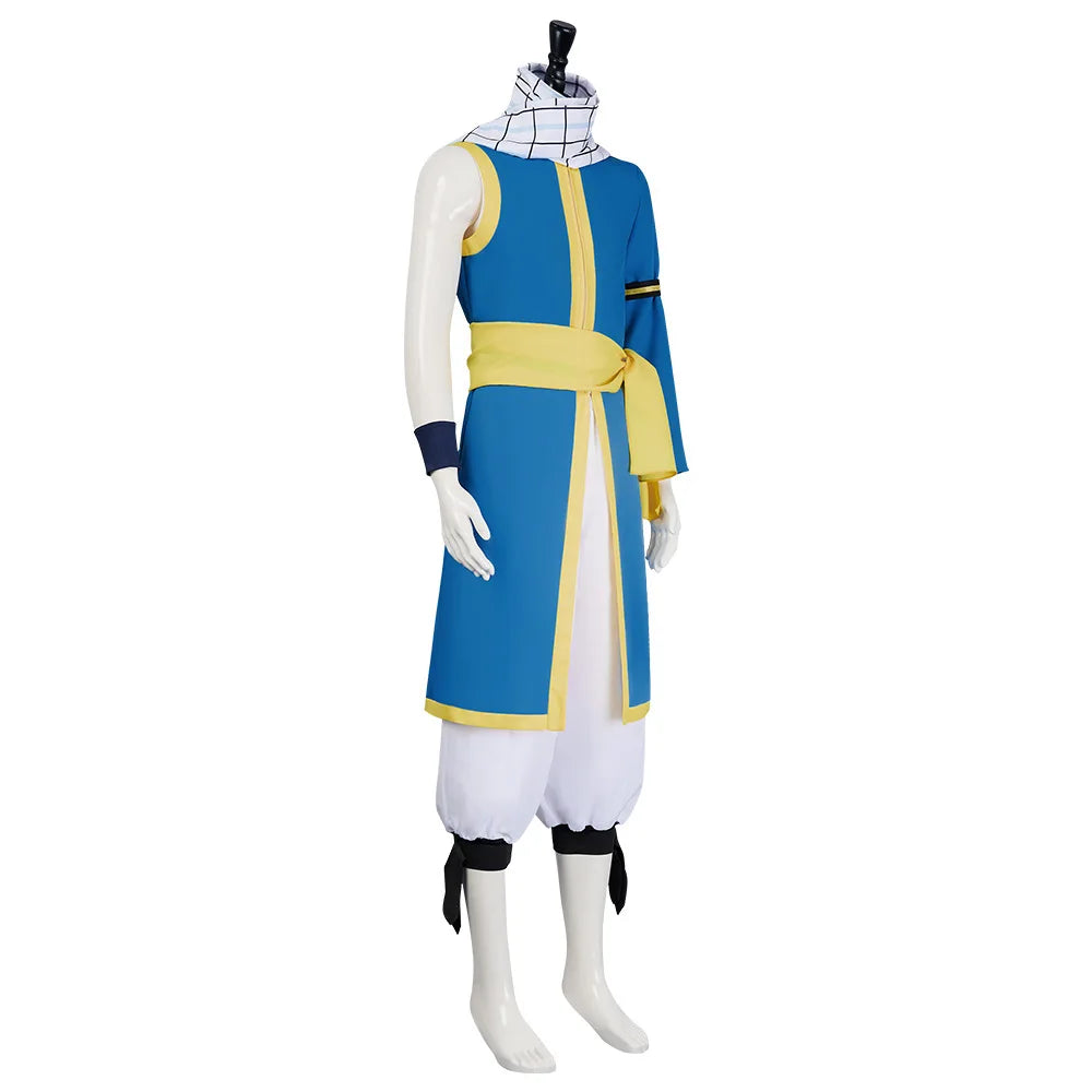 Fairy Tail Natsu Dragneel Cosplay Costume Polyester Asian Size