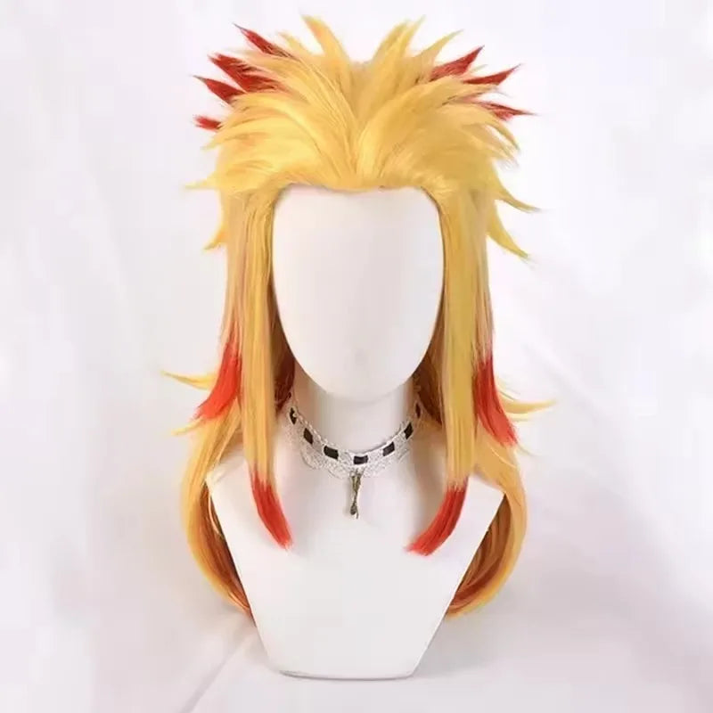 Kimetsu no Yaiba Kyojuro Rengoku Cosplay Set Polyester