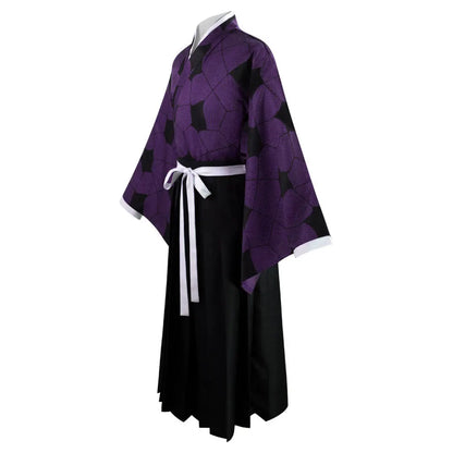 Demon Slayer Kokushibo Cosplay Set Polyester Samurai Uniform