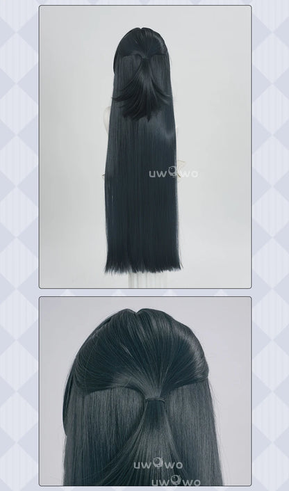 UWOWO Astra Yao Wig Game Zenless Zone Zero ZZZ Astra Yao Cosplay Wig Dark Green Hair Halloween Wig