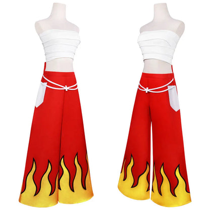 Fairy Tail Erza Scarlet Clear Heart Costume Set Polyester