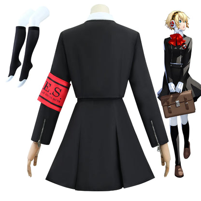 Revelations Persona Aigis Cosplay Costume Set Asian Size Polyester
