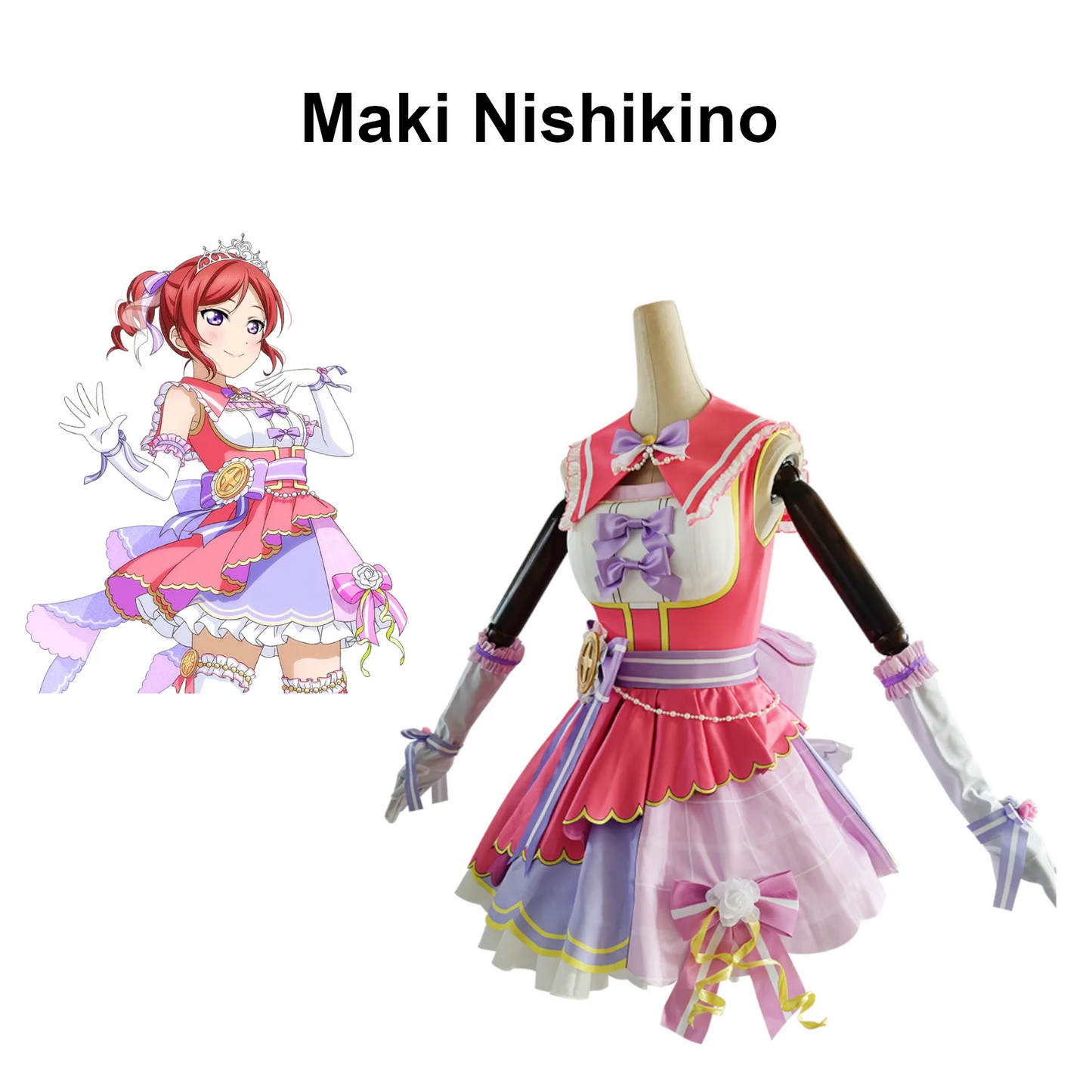 Love Live Countdown Cosplay Costume Women Polyester Set